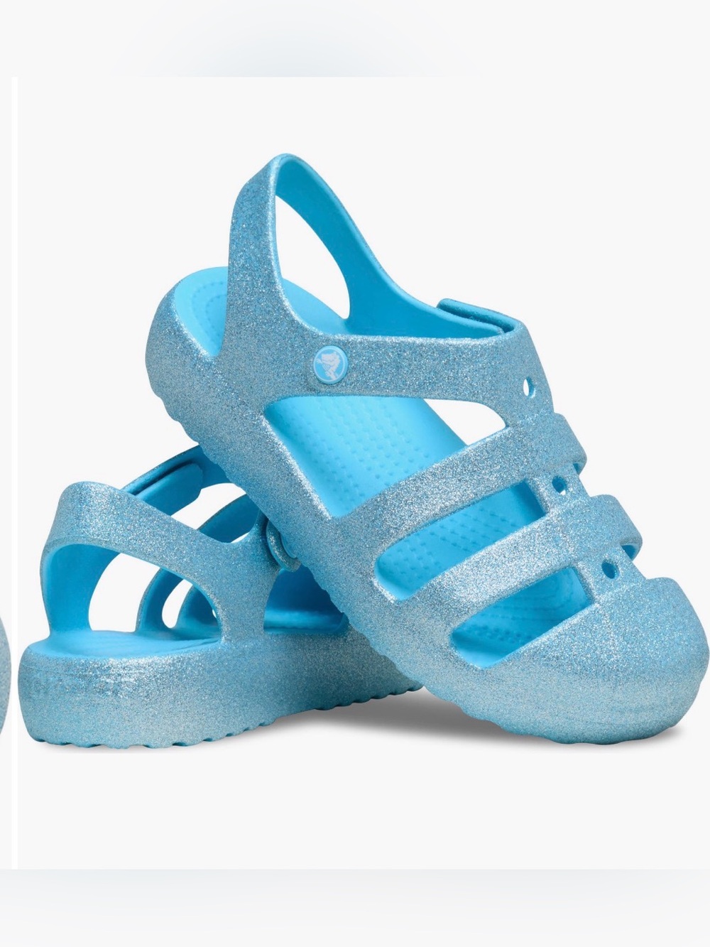 NEW…Crocs Kids' Glitter Classic Sandals